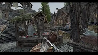 Killing Nazeem in a brutal way, Skyrim VR