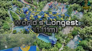 World's Longest Waterslide at Escape Theme Park In Penang, Malaysia