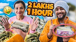 Giving my MOM RS 2,00,000 to spend in 1 Hour challenge !!