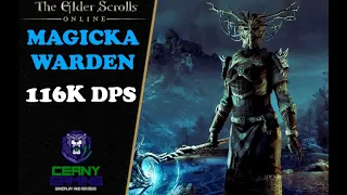 ESO Magicka Warden 116K DPS Build - Full MagDen DPS Build for The Elder Scrolls Online