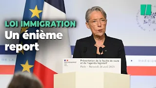 Élisabeth Borne repousse la loi immigration pour la troisième fois