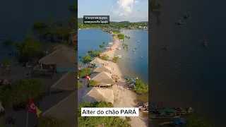 Praia de ALTER DO CHÃO pará - Brasil #shorts