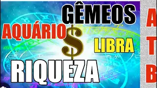 LIBRA-AQUÁRIO-GÊMEOS :DINHEIRO💰SORTE🍀ATB TAROT RIQUEZA DATA CERTA NOME DO AMOR❤️💰