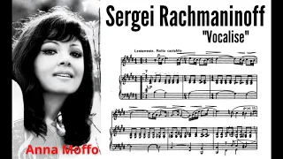 "Vocalise" Rachmaninoff on Anna Moffo's voice (Like a gorgeous Stradivarius)