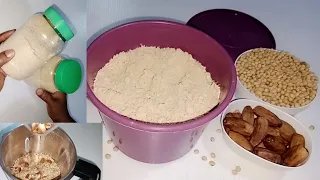 Step By Step How To Make Soya Milk Powder Sweetened With Date