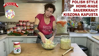 How to make Polish-style home-made sauerkraut - learning Polish food.