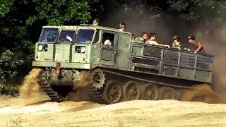 Russian artillery tractor ATS 59 - offroad ride