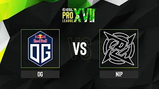 OG vs. NiP - Map 2 [Mirage] - ESL Pro League Season 17 - Group C