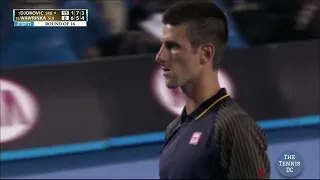 Novak Djokovic v. Stan Wawrinka | 2013 AO R4 Highlights