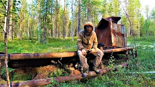 ГУЛАГ! НОВОЕ! НАШЕЛ СХРОН ЗАКЛЮЧЕННЫХ! ТОННЫ ТРАКОВ, ДВИГАТЕЛЯ, СУМАСШЕДШИЕ САНИ!ЧТО С ТРЕУГОЛЬНИКОМ