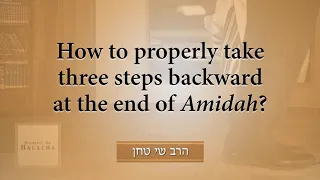 How Its Done?Take The Steps Back At The End Of Amida