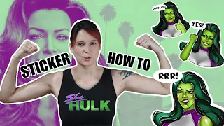 She Hulk Sticker - My first appearance on the big screen (super nervous!)