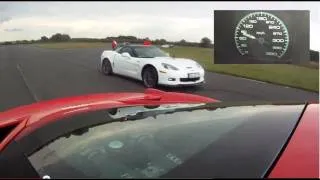 Ferrari 458 / Corvette ZR1 / Nissan GT-R drag race (Motorsport)