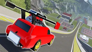 Which Automation Mod Can Fly The Furthest On Car Jump Arena? PART 5 - BeamNG Drive Mods