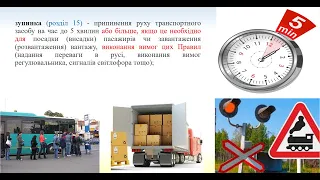 Розділ 15 ПДР. Зупинка і стоянка