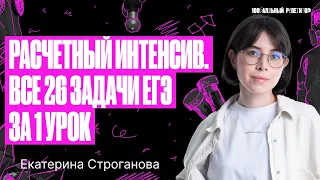 Расчетный интенсив. Все 26 задачи ЕГЭ по химии за 1 урок | Екатерина Строганова