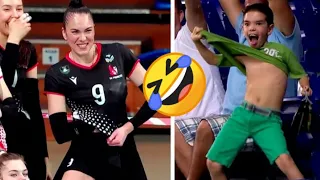 Volleyball Meme  Yulia Gerasymova with audience boy viral  Funny Moment 😂Dance Reaction //CRICFOOT