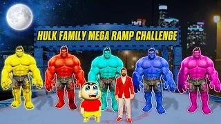 Hulk Family Mega Ramp Challenge In Gta5 😱😱#gta5telugu #gta5ramp  #rampageboy #gta5 #bommalu