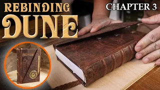 Rebinding DUNE - Part 3 - Upgrading A Vintage Book: Cover Flap, Magnets & Leather