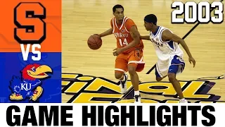 Syracuse vs Kansas|  2003 NCAAM Basketball Championship Highlights