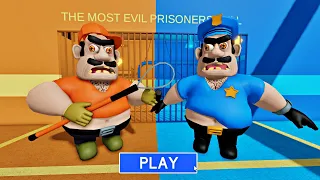 MR BRUNO Vs Cop Bruno FAMILY PRISON RUN! New Scary Obby! Walkthrough #roblox