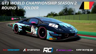 RCI TV | GT3 World Championship S2 - Round 5 - Zolder | PRO | Live Commentary