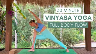 30 MINUTE VINYASA YOGA || Full body stretch, strength & release.. Ashley Freeman