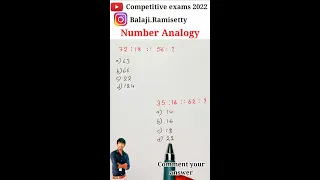 Number Analogy Reasoning Tricks | Number Analogy Trick | Maths Trick | For All Competitive Exams