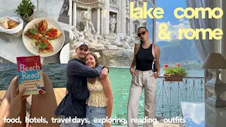 italy travel vlog: lake como & rome! exploring, eats, outfits & more 🍝