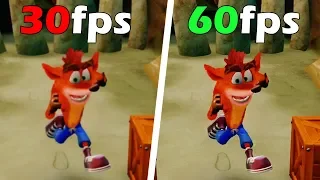 Crash Bandicoot - 30fps Vs 60fps Comparison