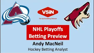 Colorado Avalanche Arizona Coyotes NHL Hockey Playoff Series Betting Preview