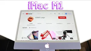 iMac Purple💜 M1 2021 Unboxing ASMR in purple💜