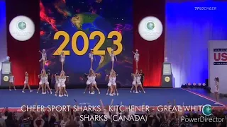 Cheer Sport Great White Sharks Finals World Champions