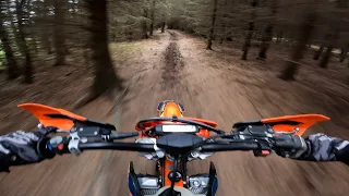 2023 KTM 300 exc | Testing Sag | Single Trail