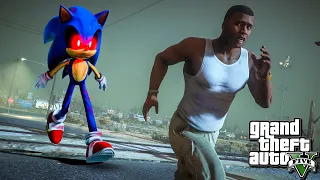 SONIC.EXE ОХОТИТСЯ НА МЕНЯ В ГТА 5 МОДЫ! ОПАСНЫЙ МОНСТР СОНИК SCP ОБЗОР МОДА GTA 5! ГТА MODS МОД