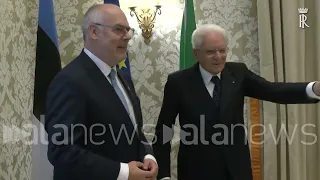 Arrajolos, Mattarella incontra i presidenti di Portogallo ed Estonia