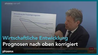 Robert Habeck zur Frühjahrsprojektion zur wirtschaftlichen Entwicklung in Deutschland am 24.04.24