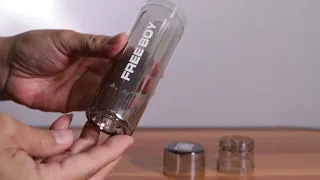 Free Boy Transparent Spice&Herb Grinder- Cone Loader Grinding Filling and Storage All In One