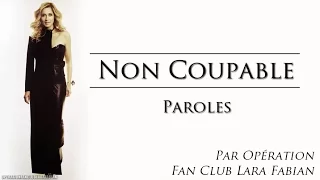 Paroles Non Coupable - Lara Fabian