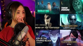 STREAMER REACTS to EVERY League of Legends Cinematic! | Pt.2