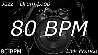 Jazz Drum metronome Loop 80 BPM