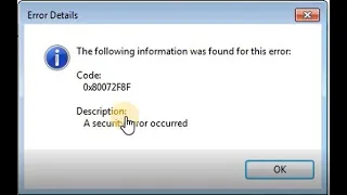 A security error occured activating Windows 7 license key