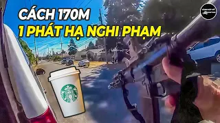 Cảnh sát Mỹ làm ngụm Starbucks rồi xuống xe bắn hạ nghi phạm chỉ trong 7 giây??