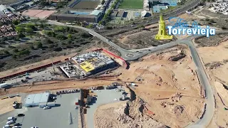 Drone Flight over Lagoons Village in Torrevieja