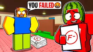 OOPS I Failed MY MATH TEST in Roblox..