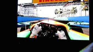 F1 2011 PS3 Qualy Lap Cockpit View Valencia Spain