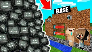 RETO DE LA BASE VS 1000000 TV MAN 😨😱 BASE BEBE NOOB VS TV MAN en MINECRAFT