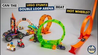Can the LEGO Stuntz 60339 Double Loop arena beat Hot Wheels? Well...