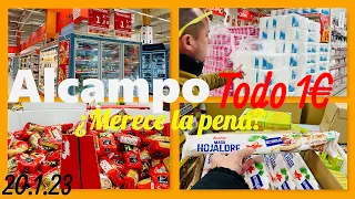 Alcampo OFERTAS todo 1€ / ¿Merece la pena o es UN ENGAÑO? + Compra ALCAMPO 🛒 Tour completo 20.1.23