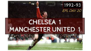 Chelsea - Manchester United 1-1 (Highlights) 1992-93 / EPL 20